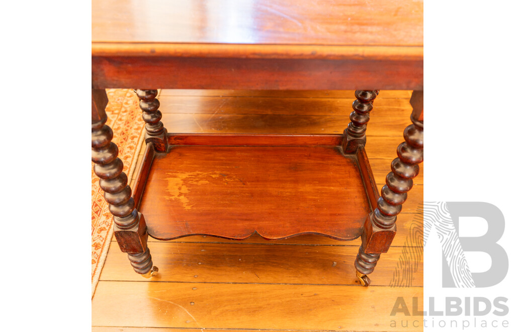 Victorian Cedar Bobbin Turn Wash Stand