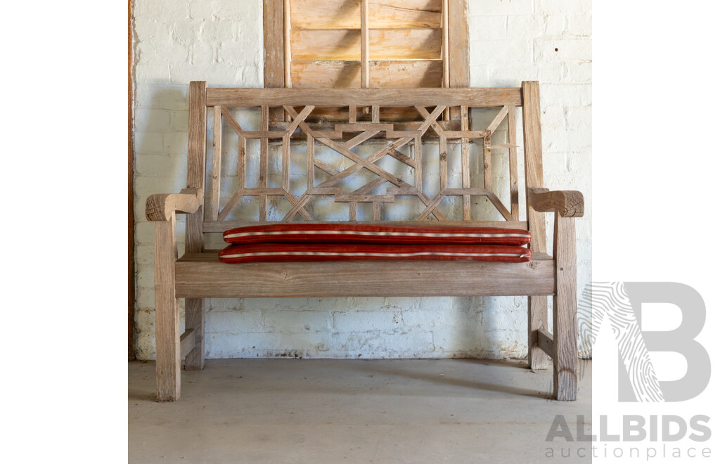 Timber Lutyens Style Garden Bench by Julian Chichester Designs, London