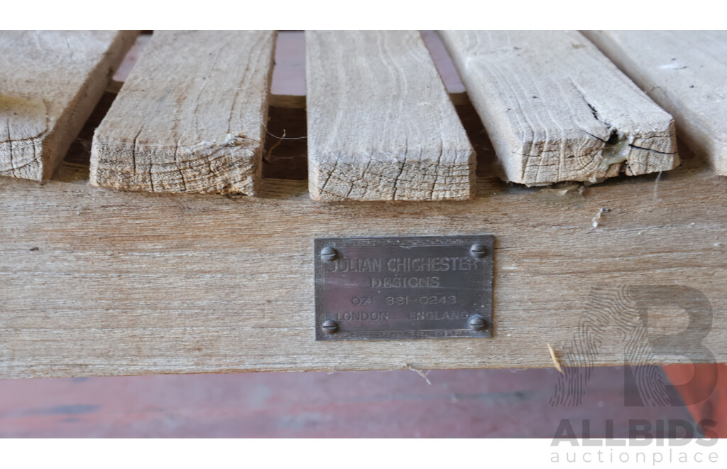 Timber Lutyens Style Garden Bench by Julian Chichester Designs, London