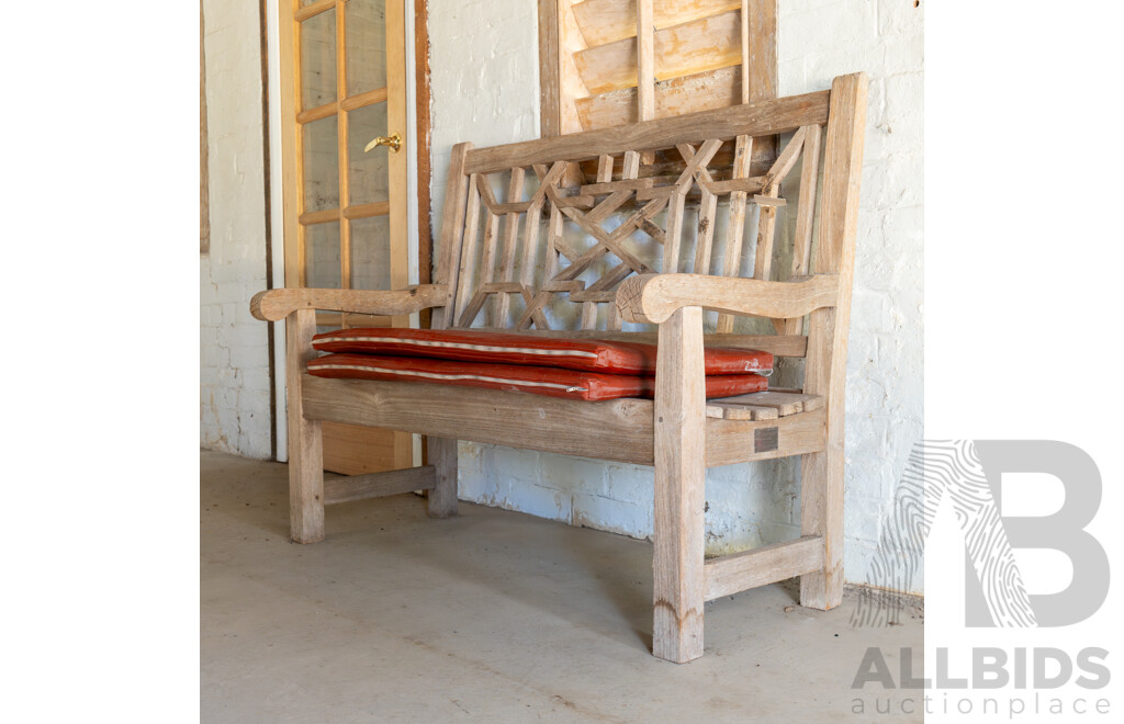 Timber Lutyens Style Garden Bench by Julian Chichester Designs, London