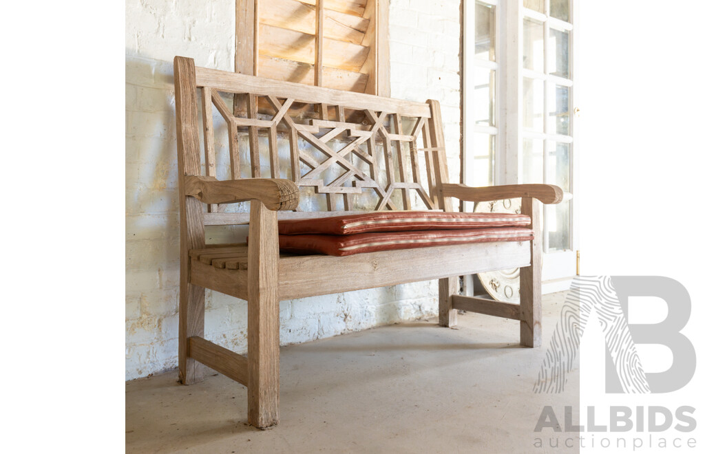 Timber Lutyens Style Garden Bench by Julian Chichester Designs, London