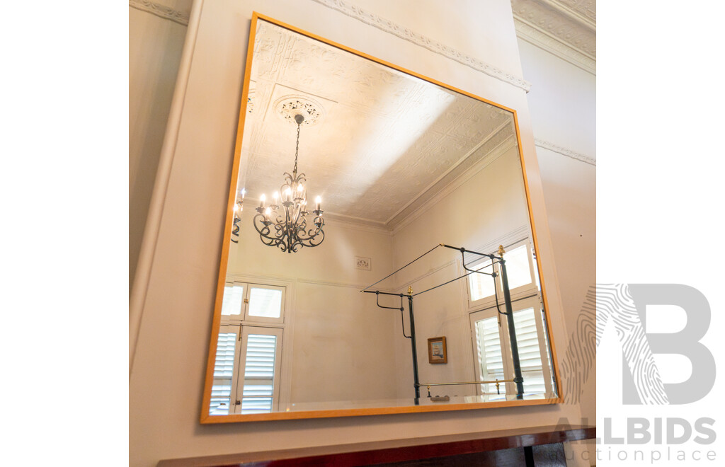 Large Modern Bevelled Edge Mirror