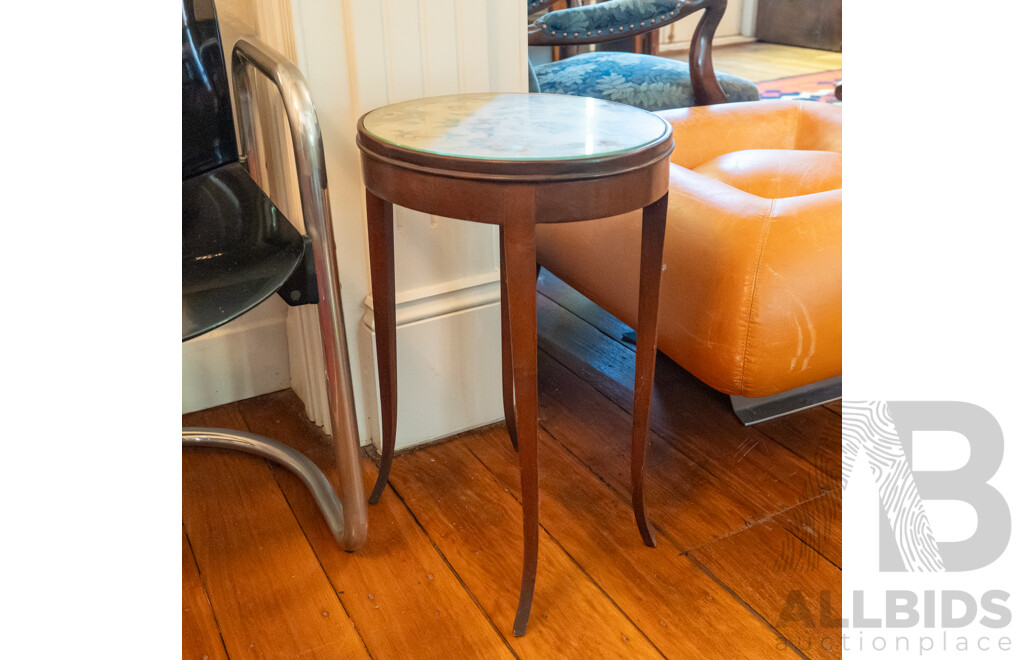 Edwardian Tapestry Top Side Table