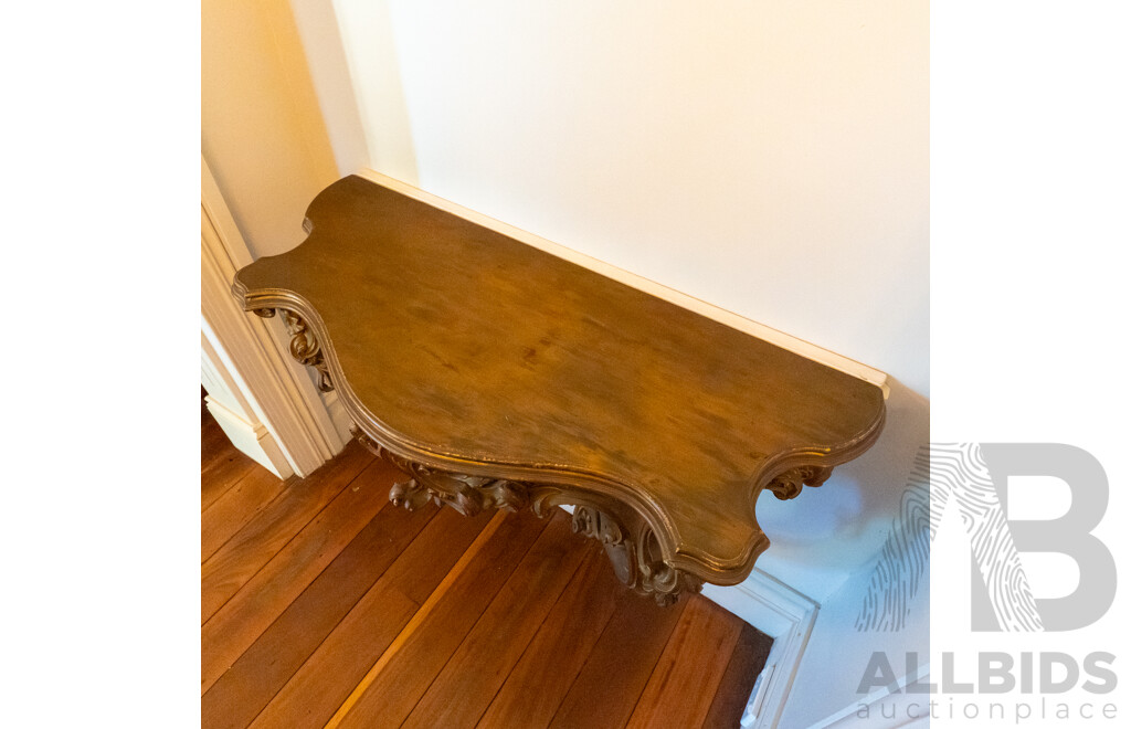 Carved Antique Gilt Console