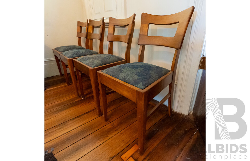 Set of Four Maple Dining Chairs by Edward Hill