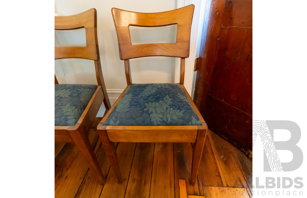 Set of Four Maple Dining Chairs by Edward Hill