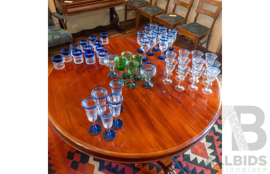 Large Collection of Glassware, Including Tumblers, Wine Glasses and Balloons