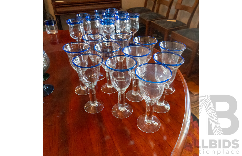 Large Collection of Glassware, Including Tumblers, Wine Glasses and Balloons