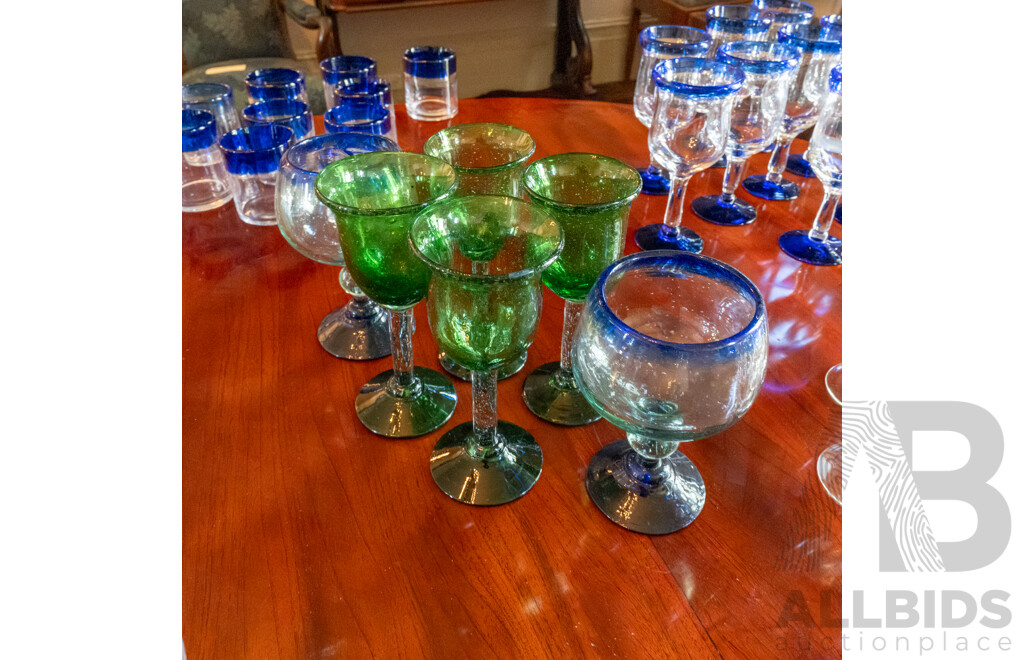 Large Collection of Glassware, Including Tumblers, Wine Glasses and Balloons