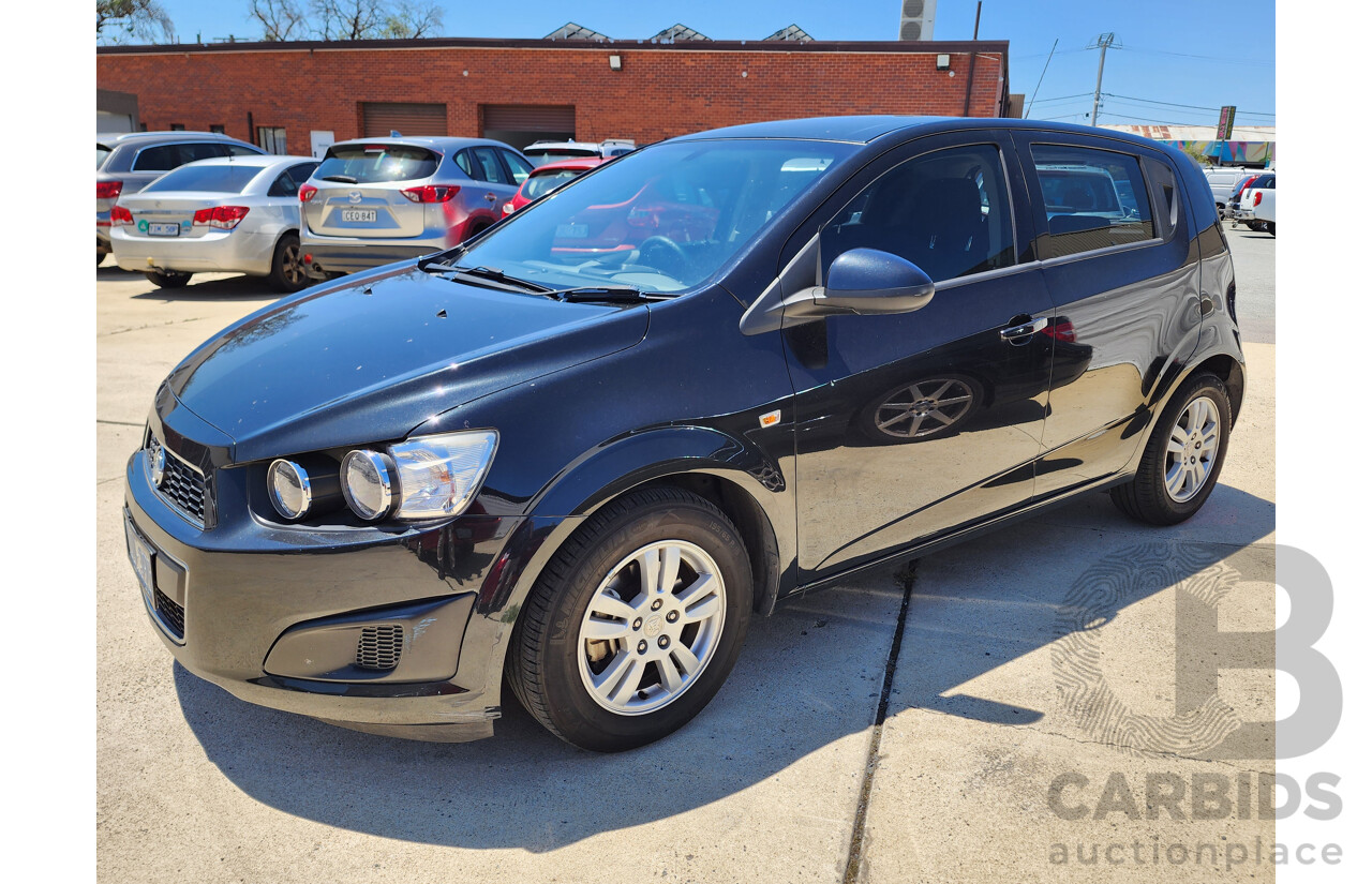 10/2013 Holden Barina CD TM MY13 5d Hatchback Black 1.6L