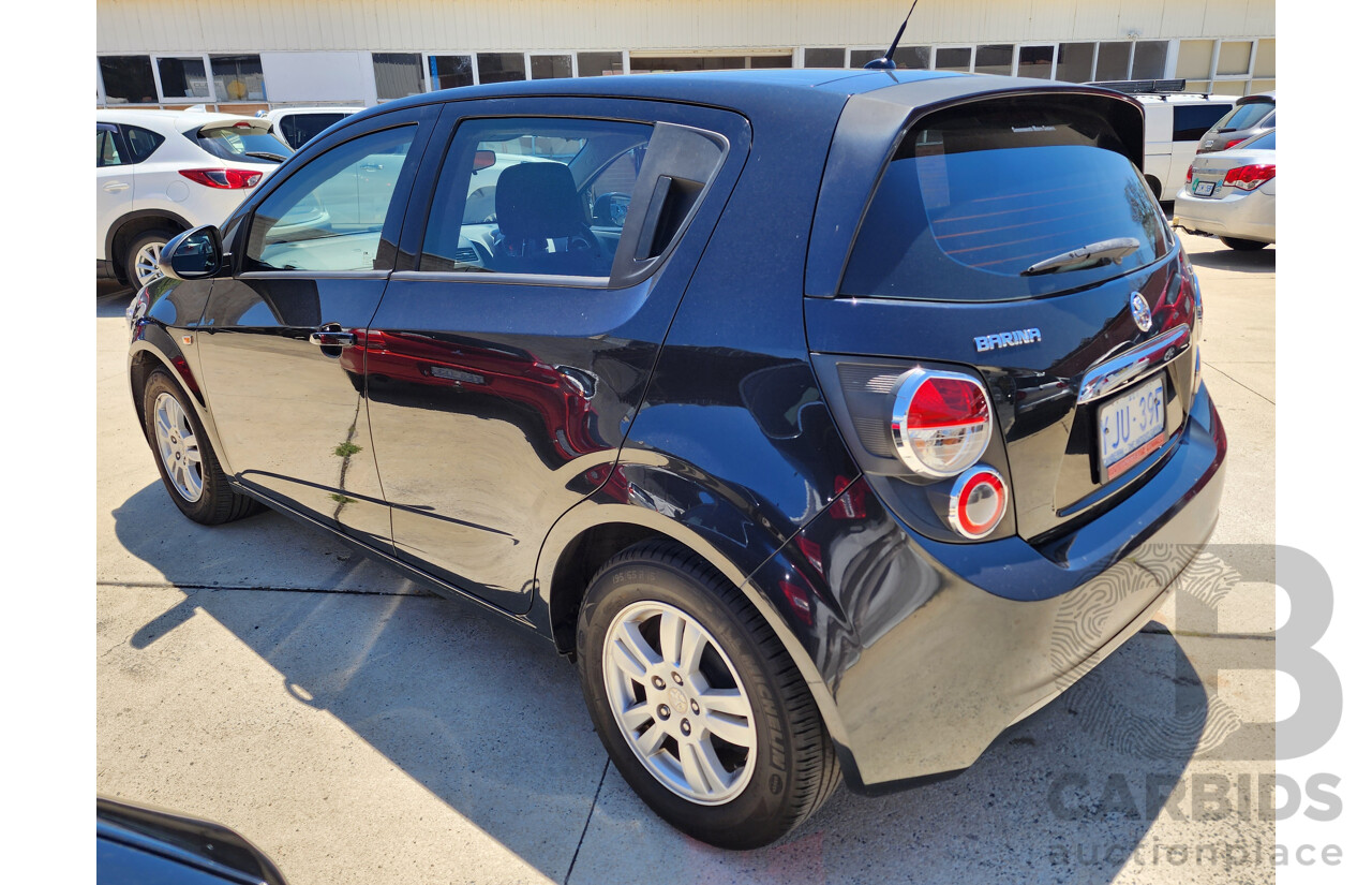 10/2013 Holden Barina CD TM MY13 5d Hatchback Black 1.6L