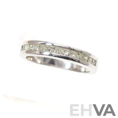 18ct Michael Hill Jewellers Diamond Engagement & Wedding Ring Set, TDW 1.51CT, Size L1/2, 11.79 Grams