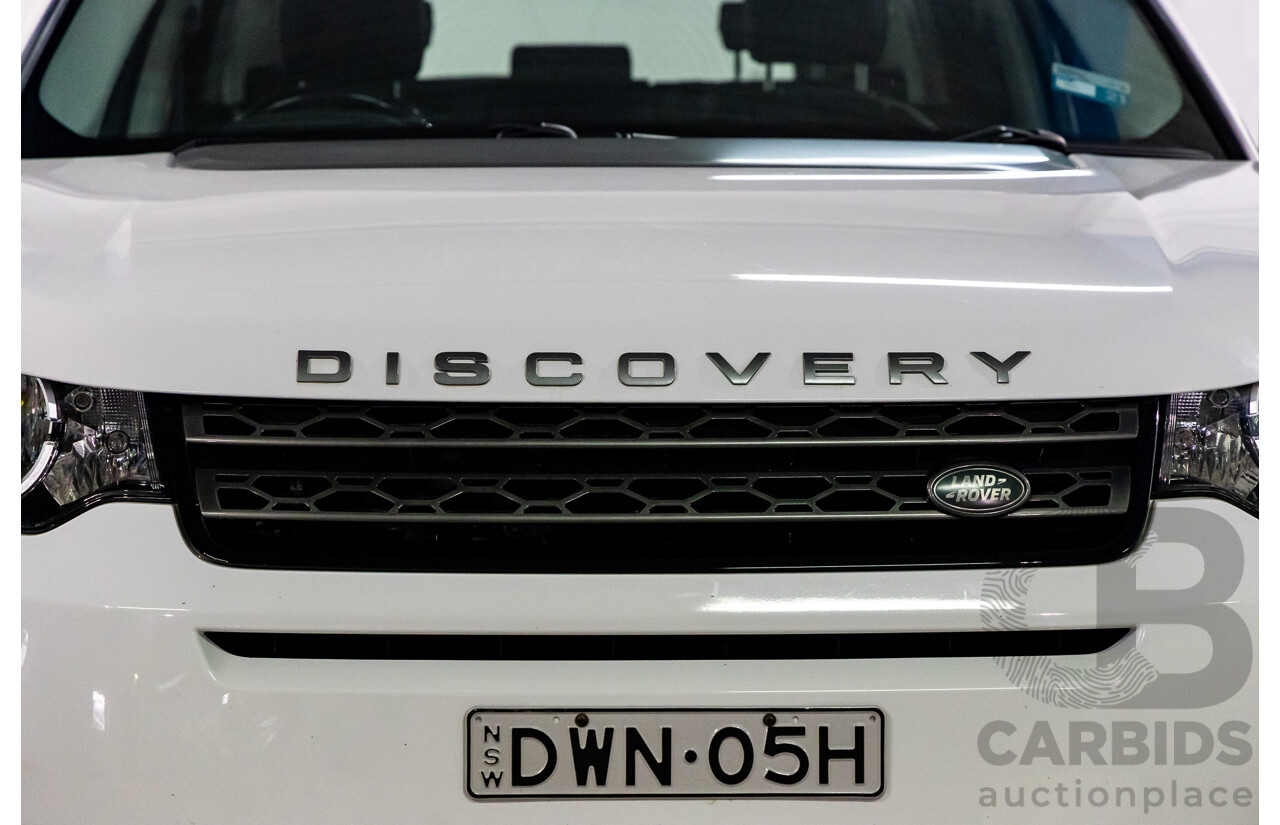 01/2018 Land Rover Discovery Sport TD4 SE (110kW) (AWD) L550 MY18 4d Wagon Fuji White Turbo Diesel 2.0L - 7 Seater