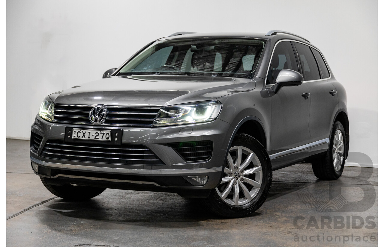 1/2015 Volkswagen Touareg (AWD) 150 TDI 7P MY14.5 4d Wagon Graphite Grey Metallic Turbo Diesel 3.0L