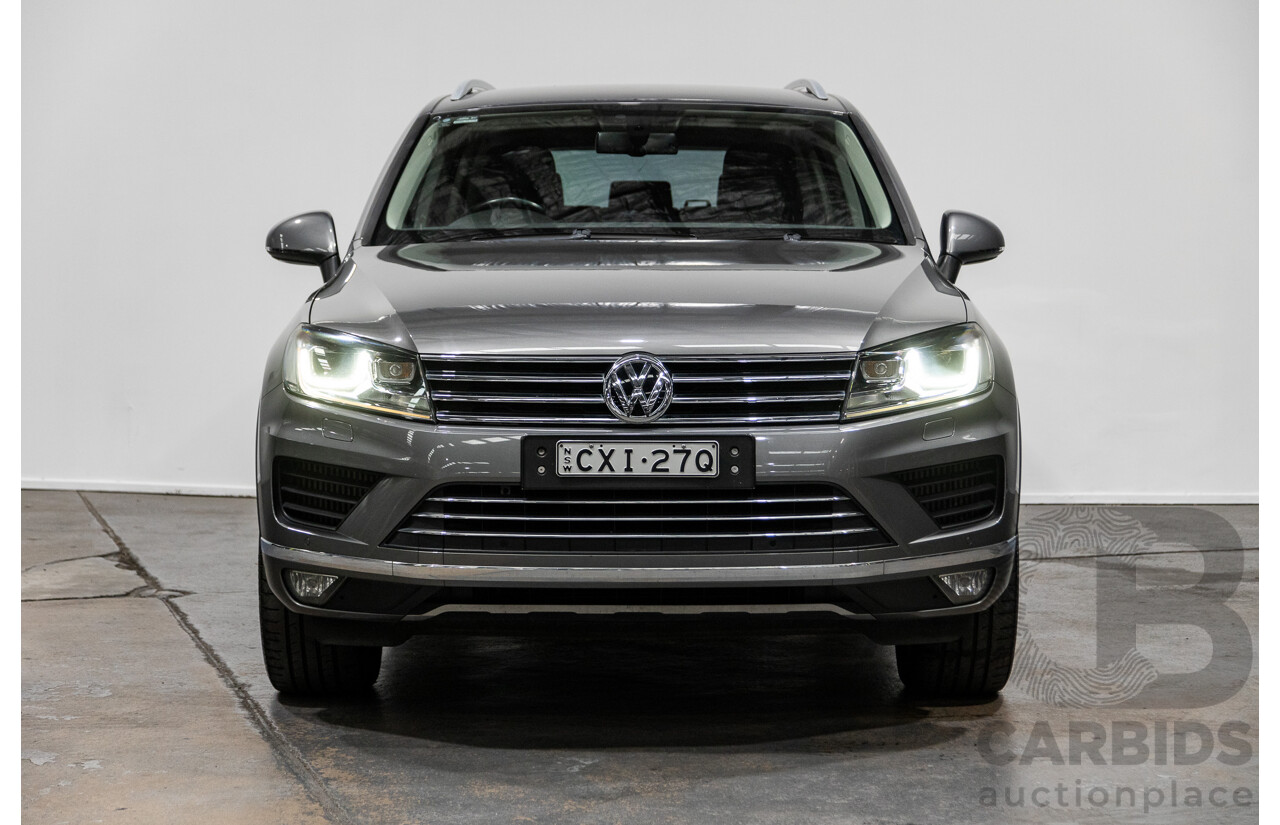 1/2015 Volkswagen Touareg (AWD) 150 TDI 7P MY14.5 4d Wagon Graphite Grey Metallic Turbo Diesel 3.0L