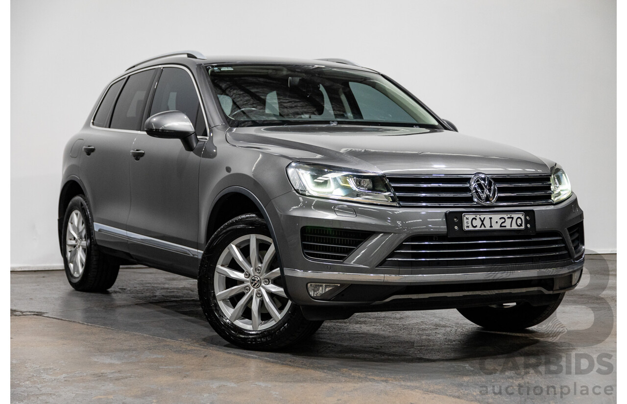 1/2015 Volkswagen Touareg (AWD) 150 TDI 7P MY14.5 4d Wagon Graphite Grey Metallic Turbo Diesel 3.0L