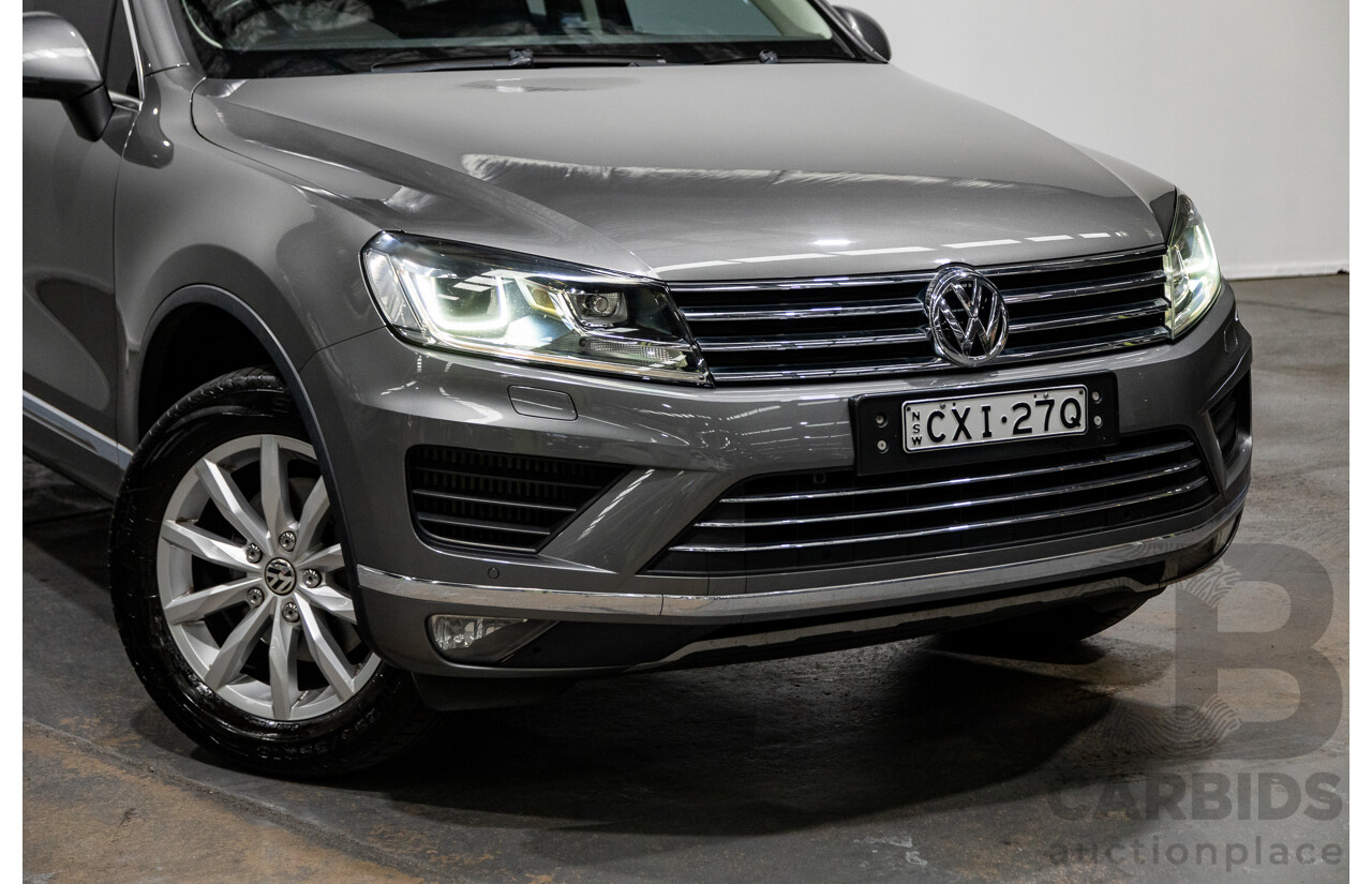 1/2015 Volkswagen Touareg (AWD) 150 TDI 7P MY14.5 4d Wagon Graphite Grey Metallic Turbo Diesel 3.0L