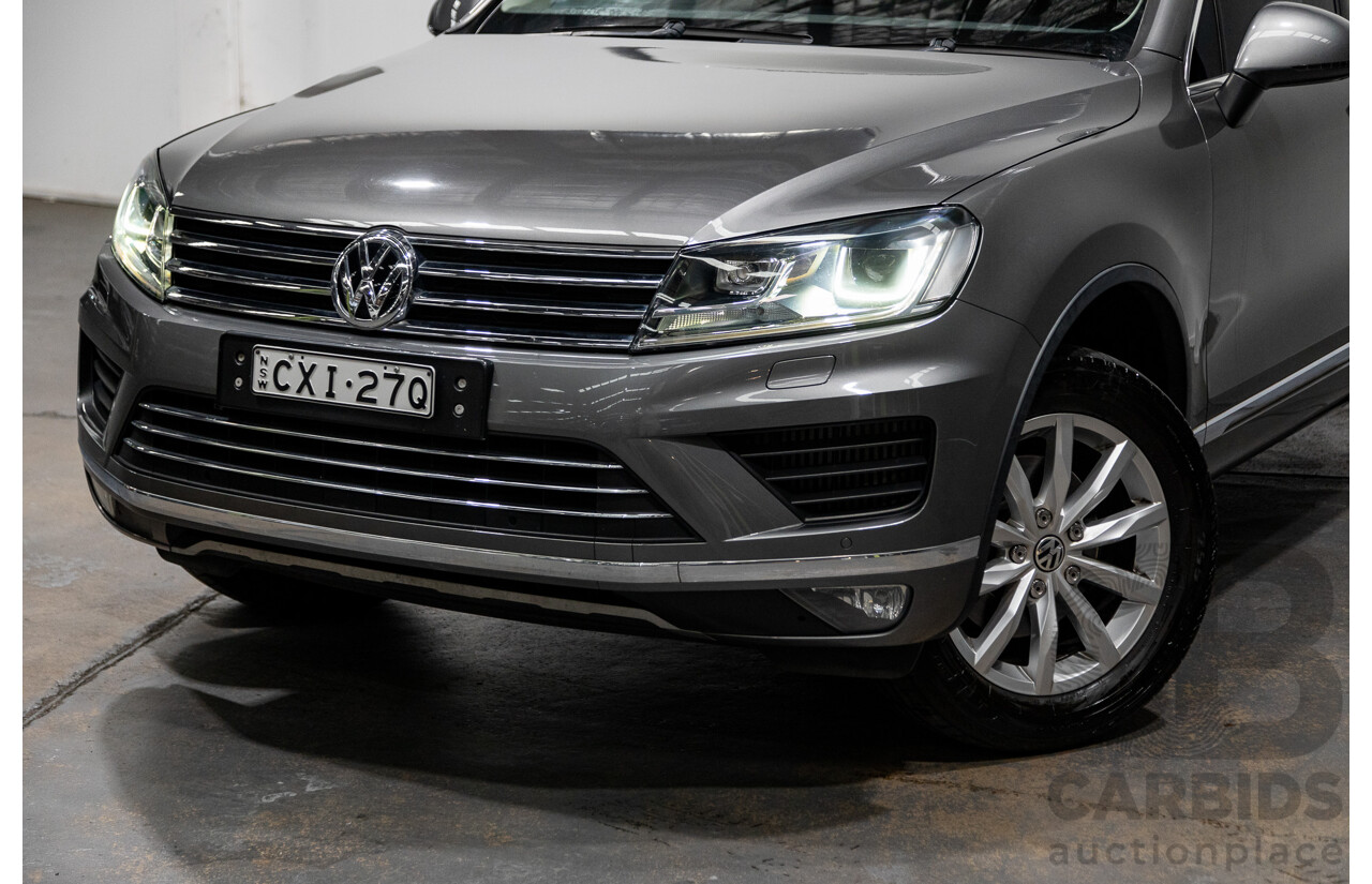 1/2015 Volkswagen Touareg (AWD) 150 TDI 7P MY14.5 4d Wagon Graphite Grey Metallic Turbo Diesel 3.0L