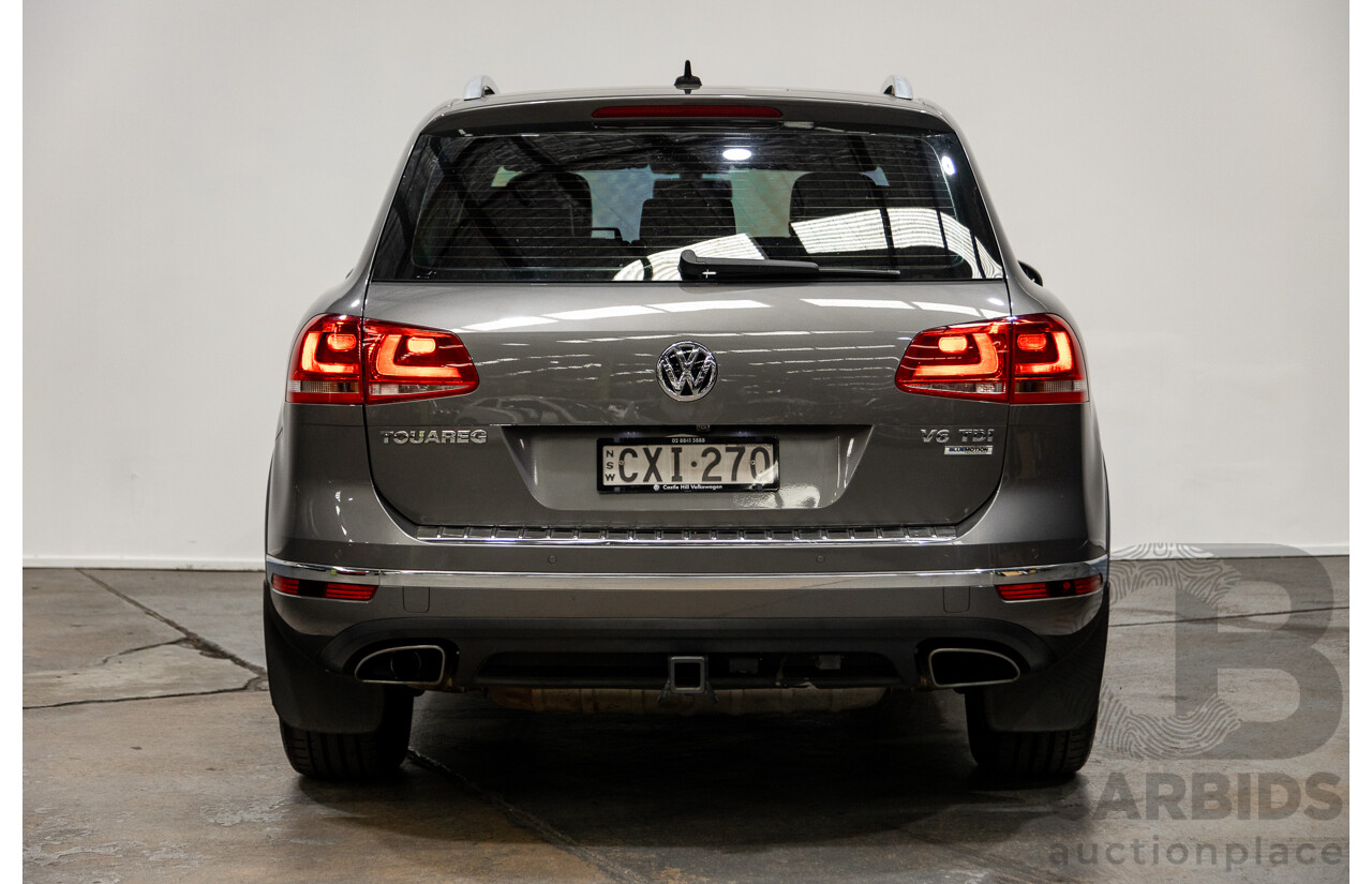 1/2015 Volkswagen Touareg (AWD) 150 TDI 7P MY14.5 4d Wagon Graphite Grey Metallic Turbo Diesel 3.0L