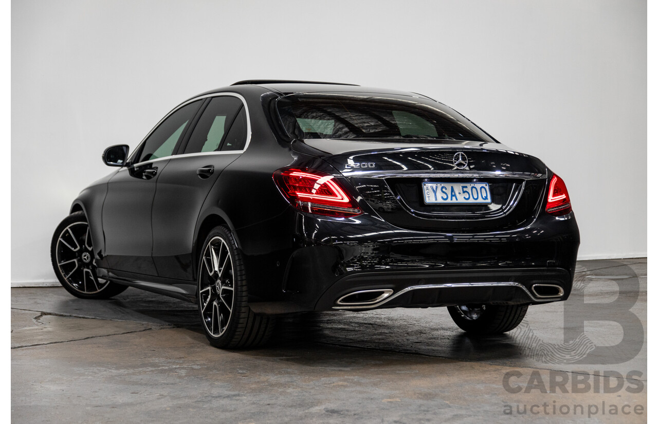 10/2018 Mercedes Benz C200 AMG Line EQ 4d Sedan Obsidian Black Turbo 1.5L - Mild Hybrid