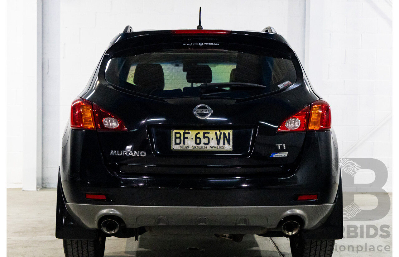 3/2010 Nissan Murano Ti Z51 MY10 4d Wagon Black Obsidian V6 3.5L