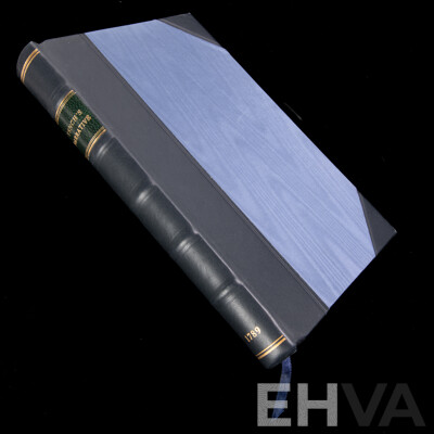 Limited Edition 55 of 212, A Narrative of the Expedition to Botany Bay, Watkins Tench, Edition Renard, Gaston, Renard, Melbourne, 2004, Case Bound in Half Navy Ox Skin & Moire Cloth Sides