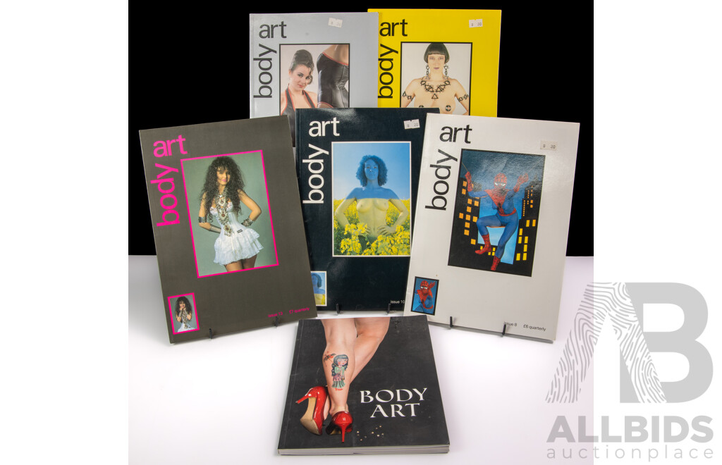 Collection Body Art Magazines Along with Body Art Book by NLA