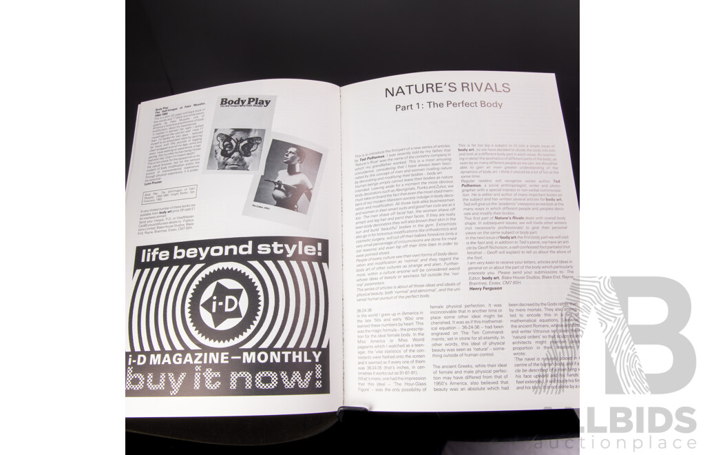Collection Body Art Magazines Along with Body Art Book by NLA