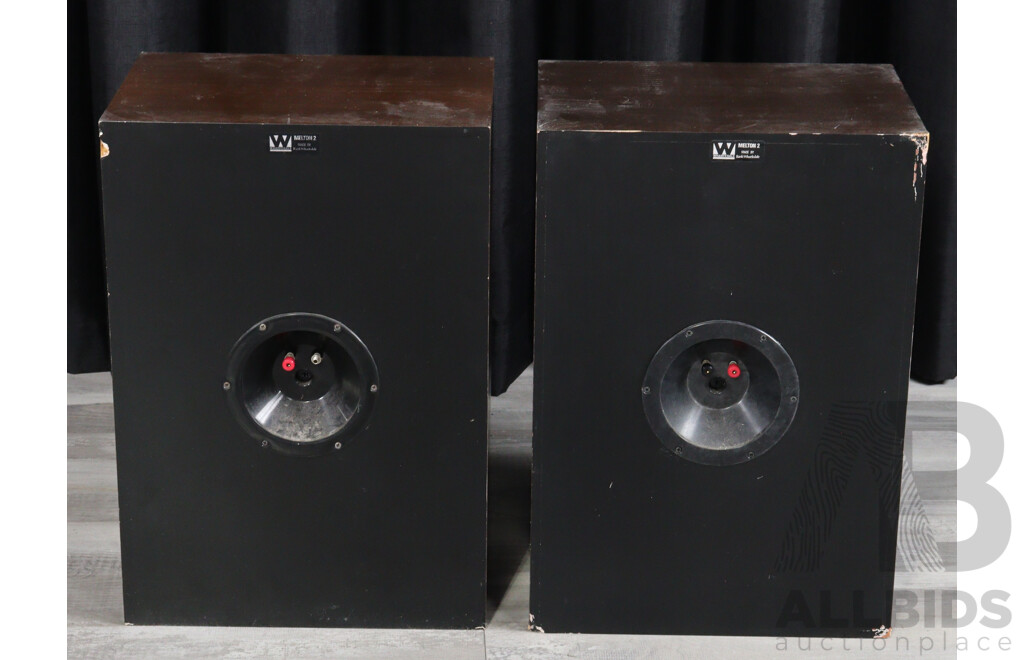 Pair English Made Wharfedale Melton 2 Speakers