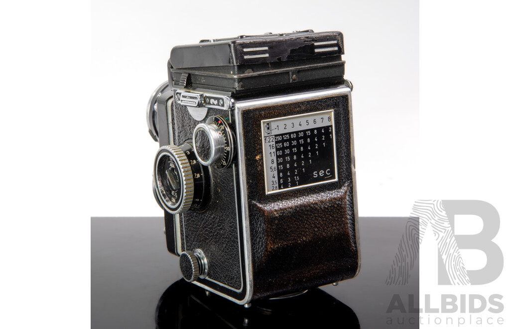 Vintage 1959 German Made Rolleiflex 4 0 135mm Sonnar III Camera