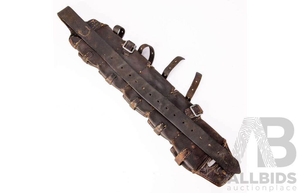 Australian WWI Light Horse Leather Cartridge Cross Body Belt