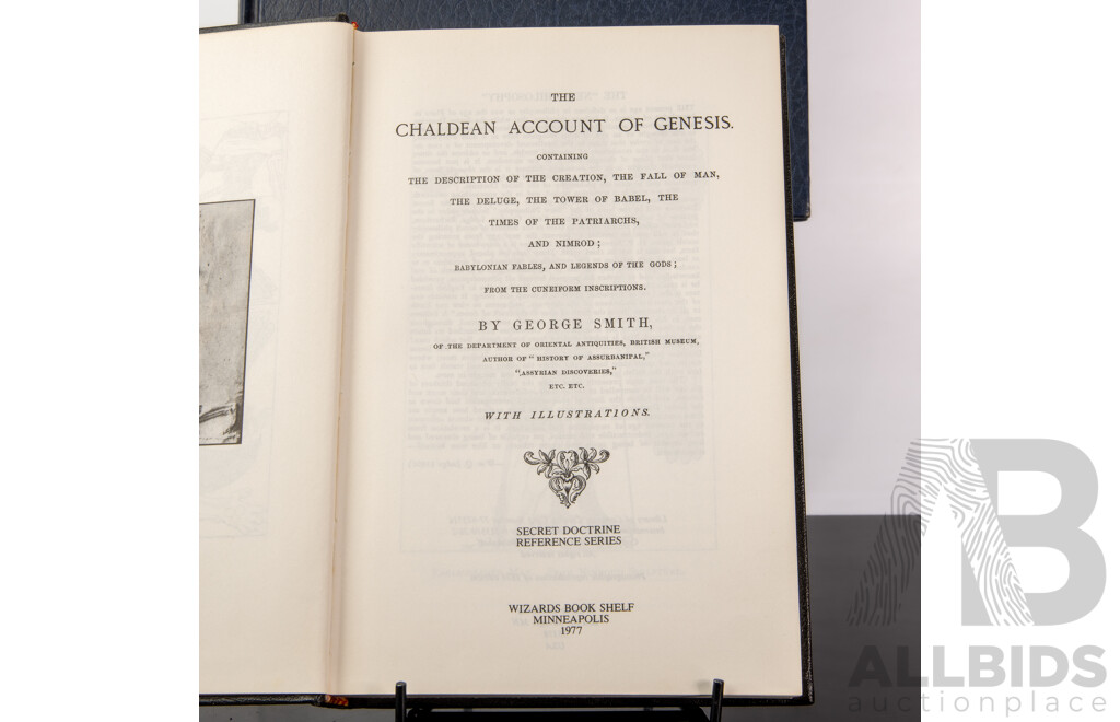 Collection Occult Esoteric Literature Comprising the Secret Teaching of All Ages, The Book of Black Magic & Ceremonial Magic, Chaldean Accounts of Genesis, All Hardcovers
