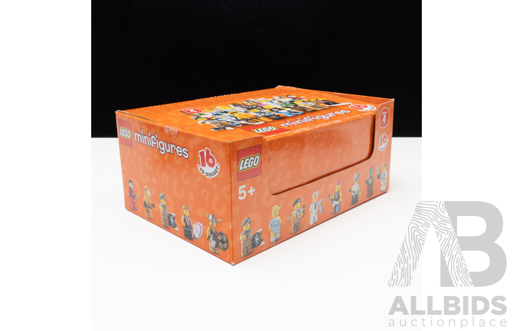 Vintage Retired LEGO Minifigure Series 4 - Punk Rocker #4 8804, Quantity 60 Sealed Minifigs in Sealed Box, Sealed New in Box