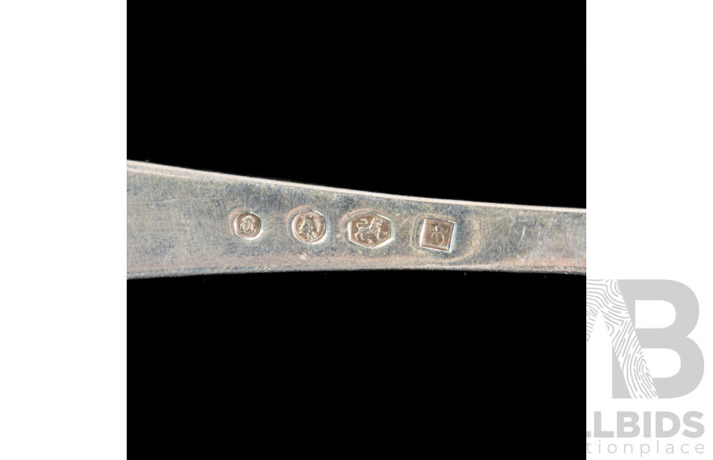 Collection Three Antique .833 Silver Dutch Table Spoons, 1860, Johanna Maria Brunig