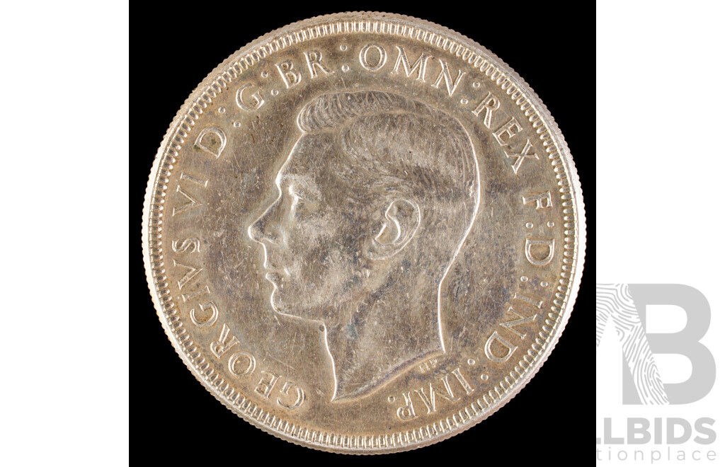 Australian 1937 KGVI Silver Crown .925