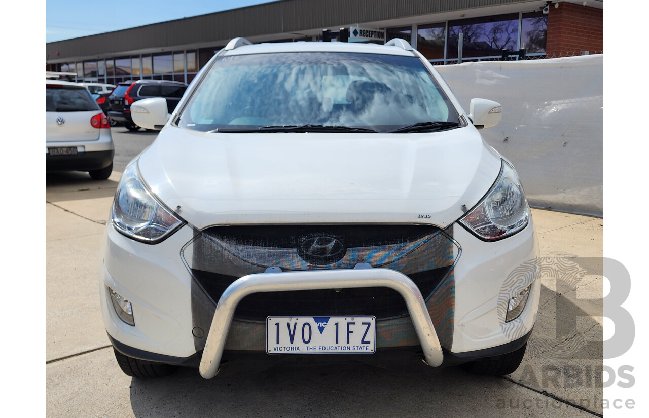 4/2013 Hyundai Ix35 Elite (awd) LM MY13 4d Wagon White 2.0L