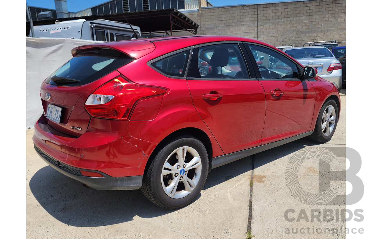 3/2013 Ford Focus Trend LW MK2 5d Hatchback Red 2.0L