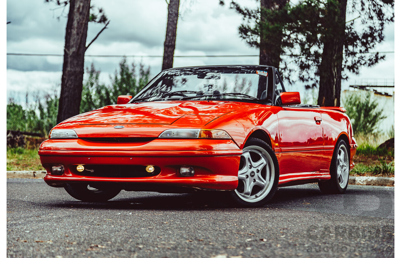 11/1989 Ford Capri Turbo SA 2d Convertible Red 1.6L