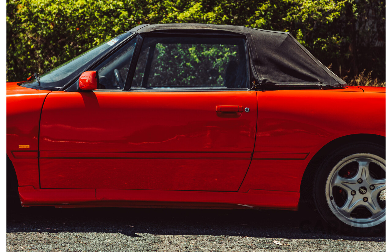 11/1989 Ford Capri Turbo SA 2d Convertible Red 1.6L