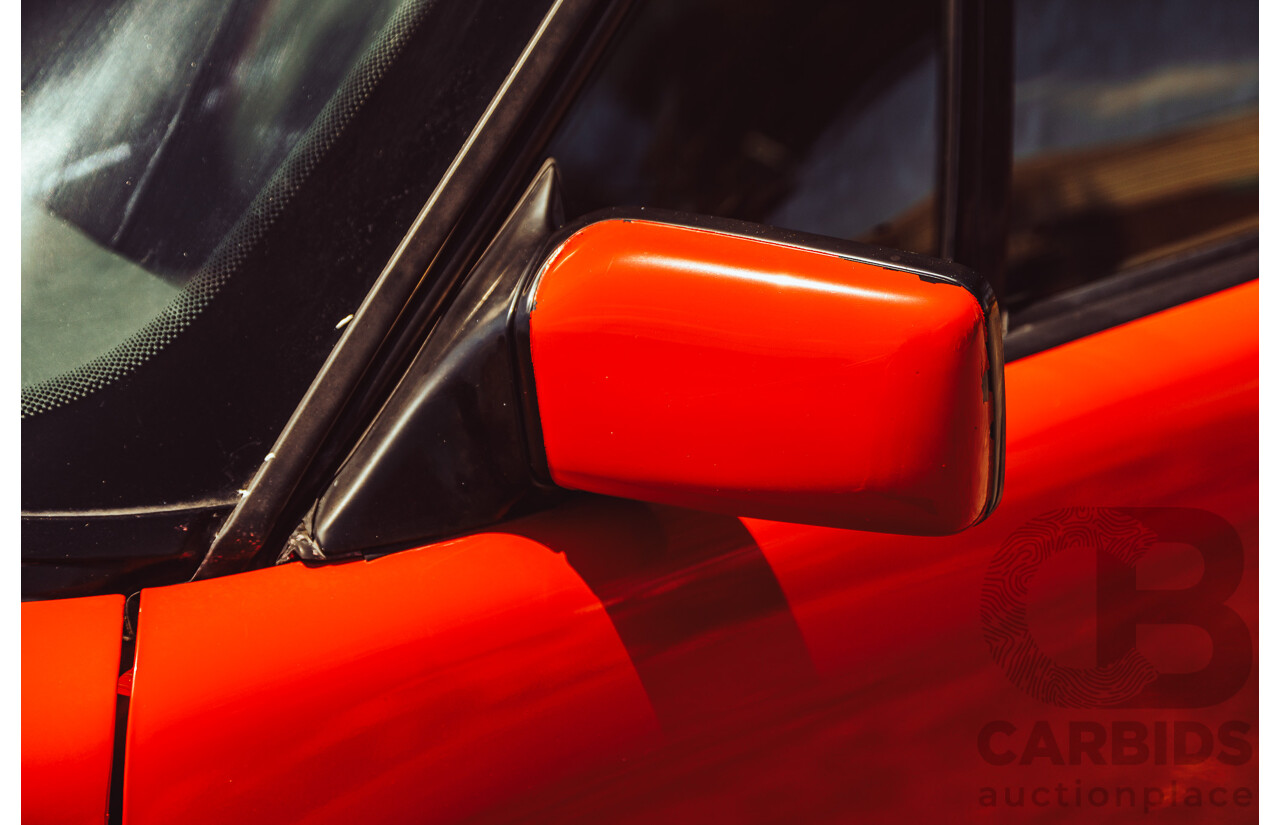 11/1989 Ford Capri Turbo SA 2d Convertible Red 1.6L