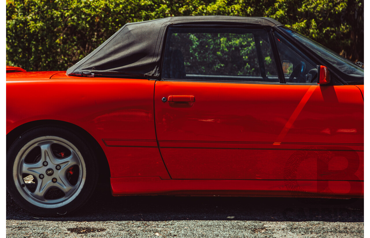 11/1989 Ford Capri Turbo SA 2d Convertible Red 1.6L