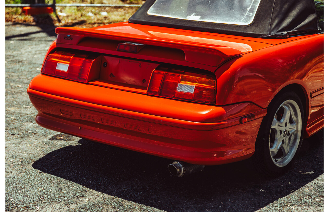 11/1989 Ford Capri Turbo SA 2d Convertible Red 1.6L