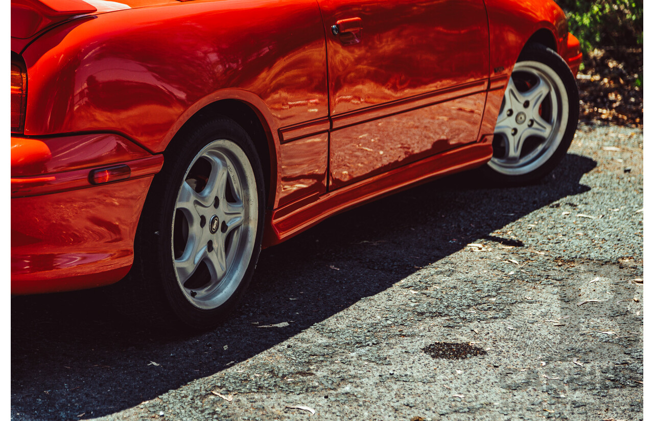 11/1989 Ford Capri Turbo SA 2d Convertible Red 1.6L