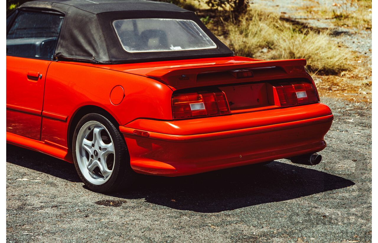 11/1989 Ford Capri Turbo SA 2d Convertible Red 1.6L