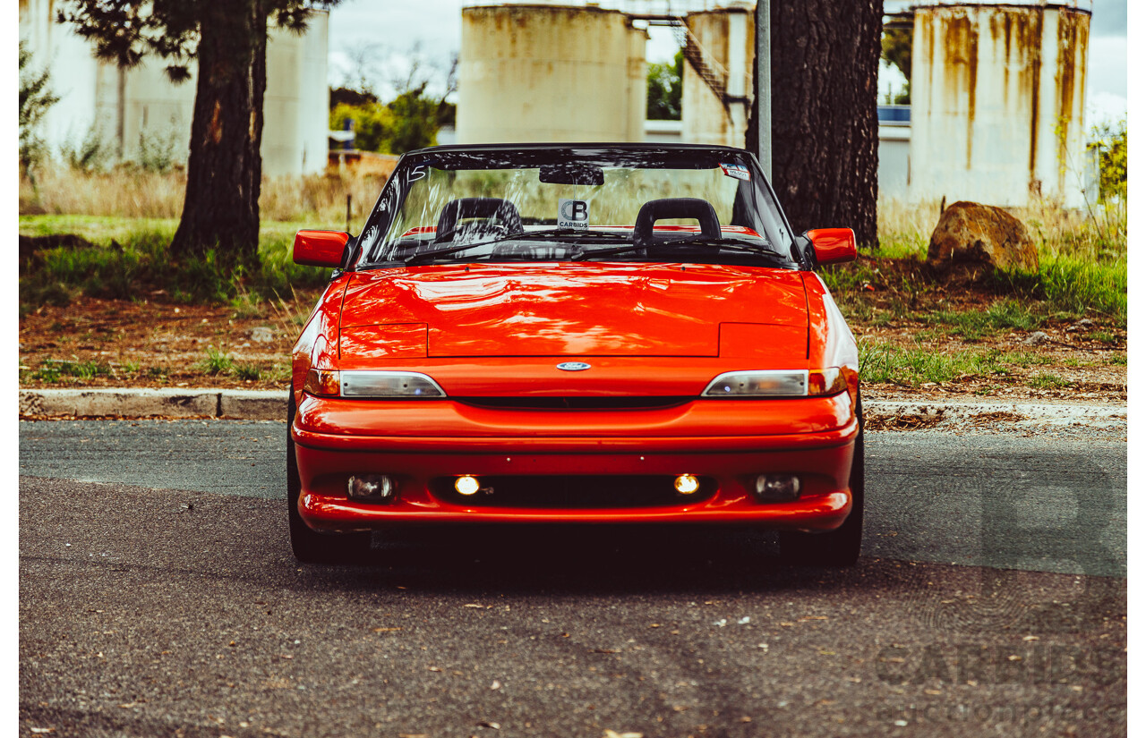 11/1989 Ford Capri Turbo SA 2d Convertible Red 1.6L