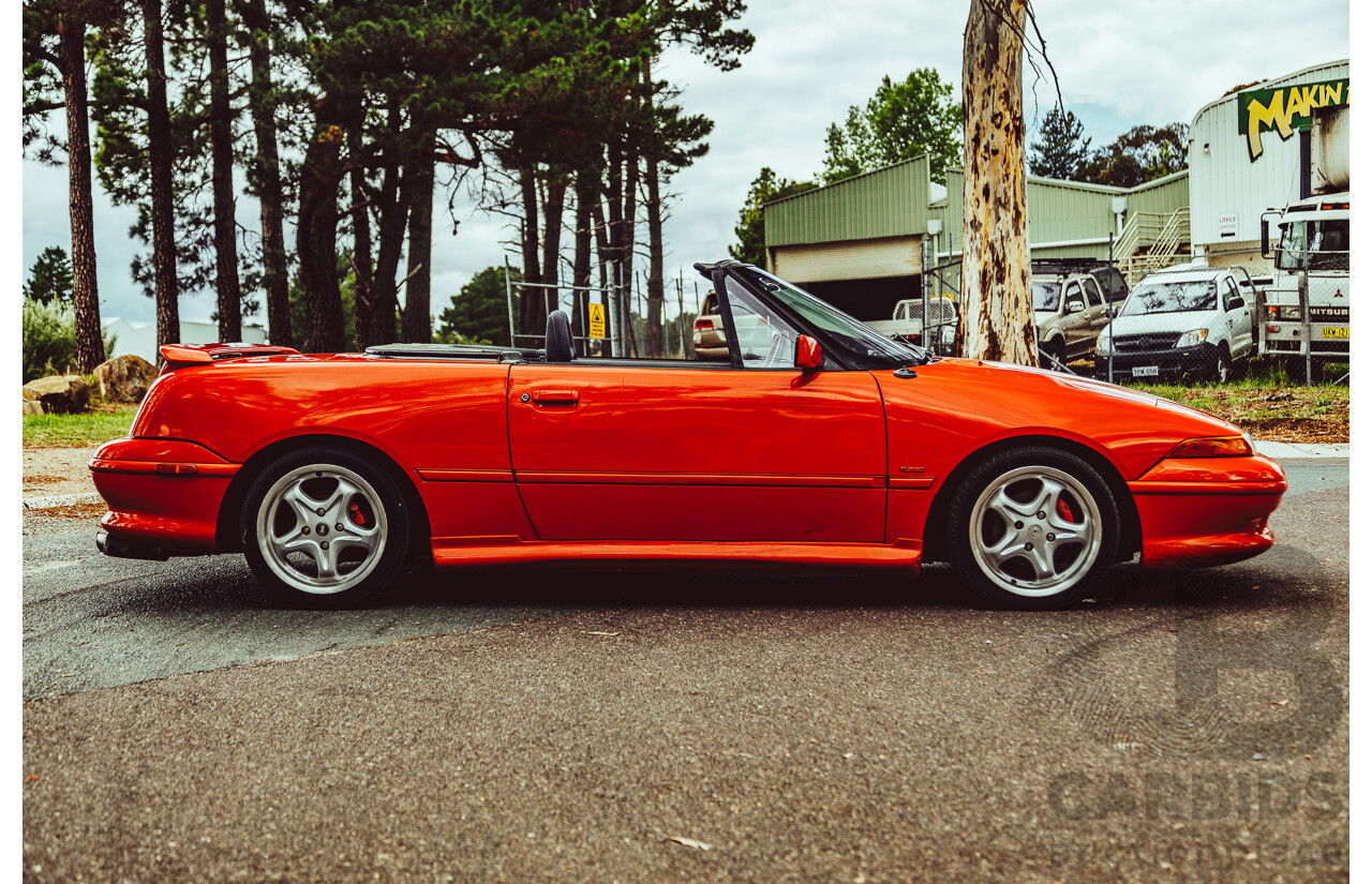 11/1989 Ford Capri Turbo SA 2d Convertible Red 1.6L