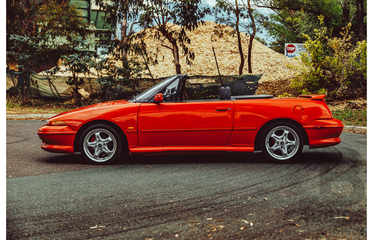 11/1989 Ford Capri Turbo SA 2d Convertible Red 1.6L