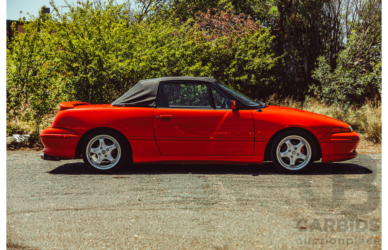 11/1989 Ford Capri Turbo SA 2d Convertible Red 1.6L