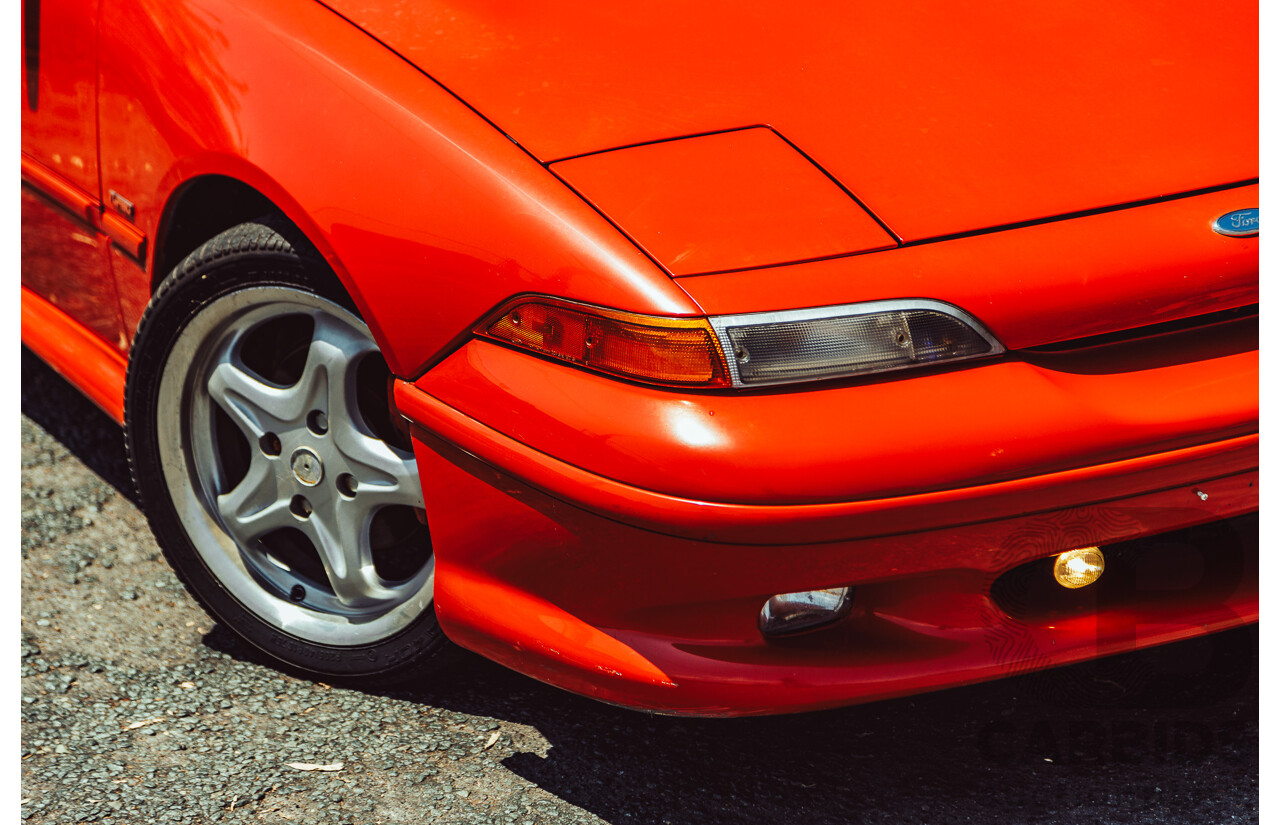 11/1989 Ford Capri Turbo SA 2d Convertible Red 1.6L