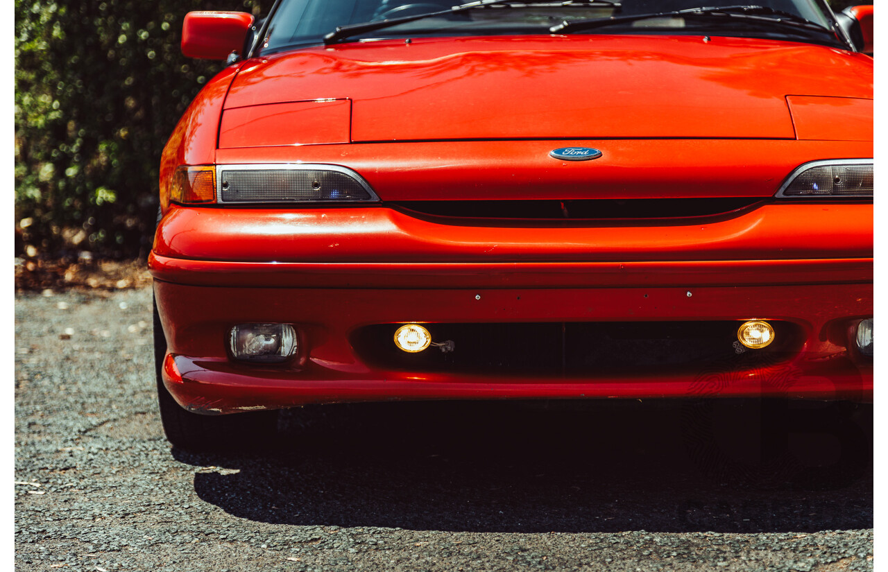 11/1989 Ford Capri Turbo SA 2d Convertible Red 1.6L